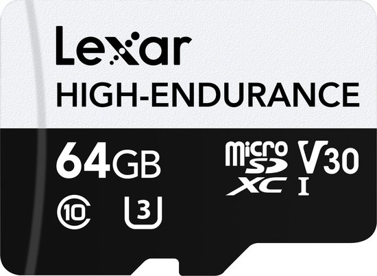 Lexar High-Endurance 64 GB MicroSDXC UHS-I Klasse 10 — afbeelding 4