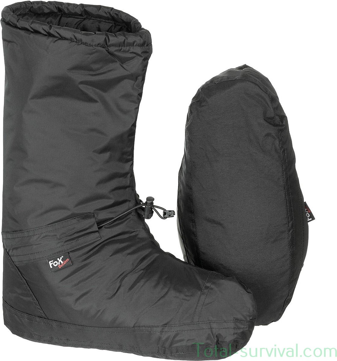 Fox outdoor Bivakschoenen tentschoenen “Polar” winddicht Zwart