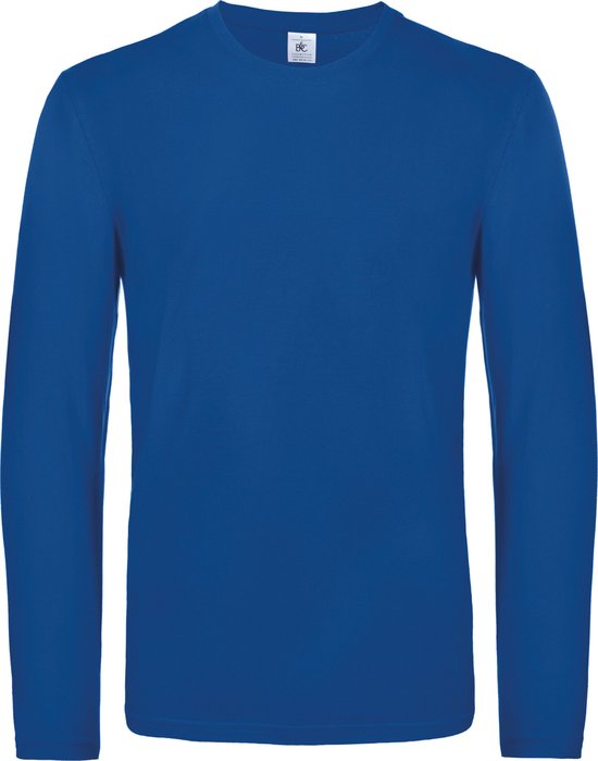 B&C Herren T-Shirt Single Jersey #E190 – 100% Baumwolle, Rundhals, Größe L In Royal