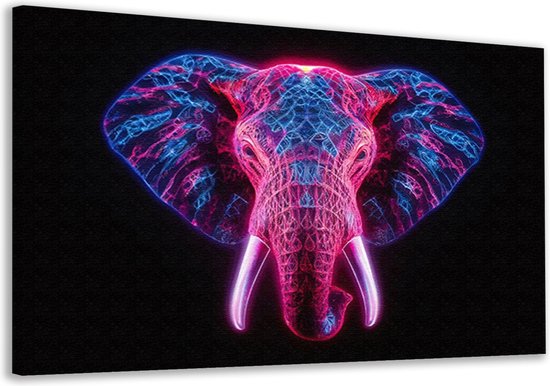 Piy Painting Animals Canvas Print, Colorful Art Posters, Cat