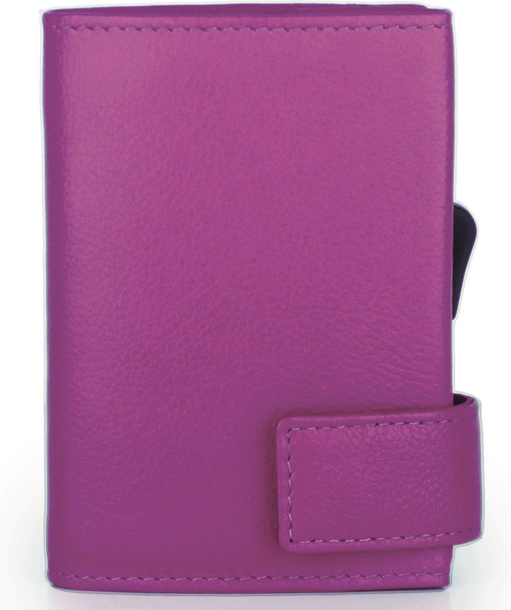 SecWal SecWal 1 Creditcard etui Portemonnee RFID Leer 9 cm - 10 Sleuven - pink