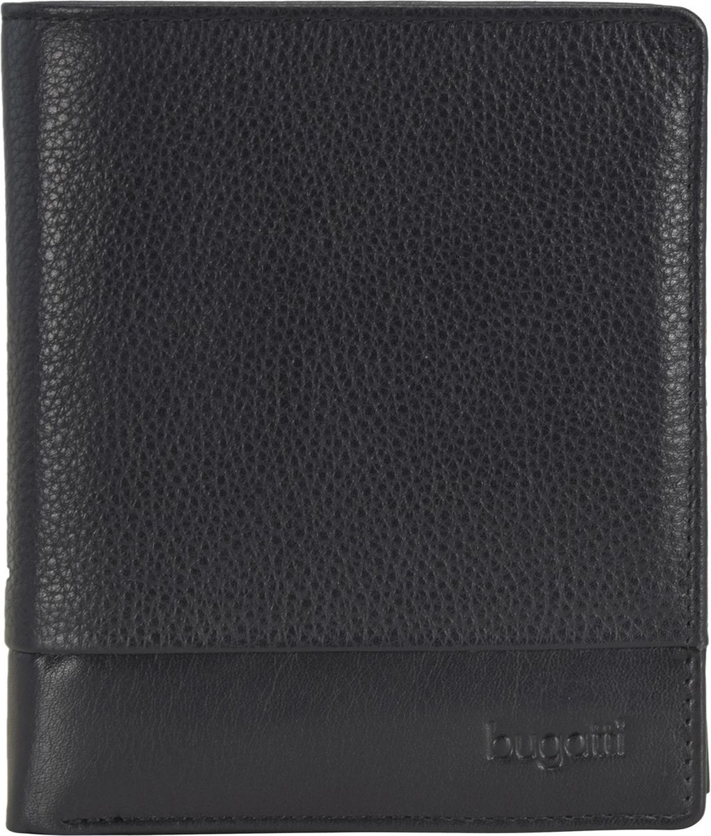 bugatti Leren Portemonnee Atlanta Wallet Black Zwart