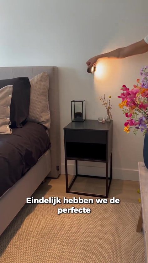 Luminize Oplaadbare wandlamp op batterijen draadloos - Met afstandsbediening - Dimbaar - Wandlamp op accu - Nachtlampje - Kastverlichting - USB oplaadbaar- wit