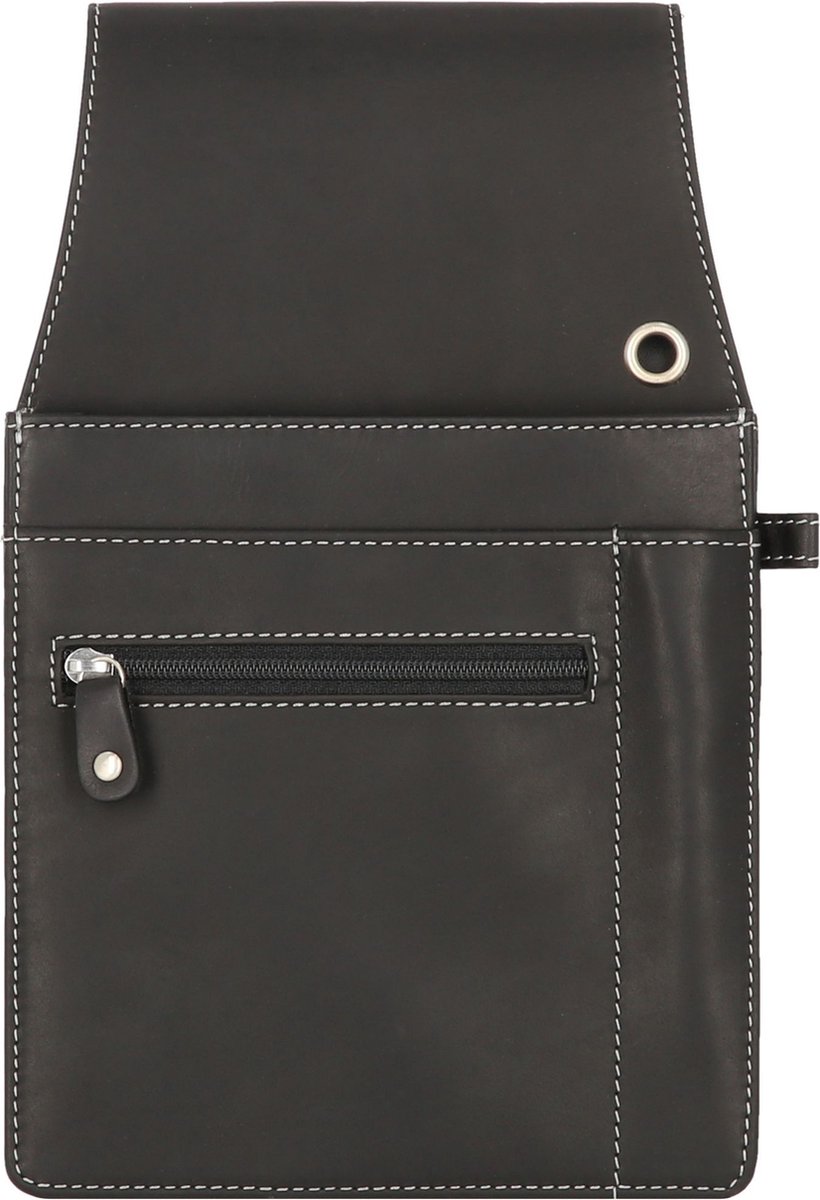 Esquire Gordeltas Dallas Holster Waiter Wallet Black Zwart