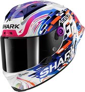 SHARK Aeron-GP Replica Zarco GP De France DVB Carbon Violet Blue Glossy XS - Maat XS - Helm