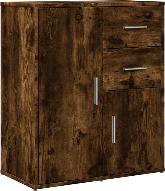 vidaXL Dressoir 60x31x70 cm bewerkt hout gerookt - Kasten | Dressoirs vidaXL Dressoir 60x31x70 cm bewerkt hout gerookt - Kasten | Dressoirs