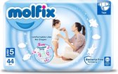 Molfix Premium Luiers Maat 5 Junior (11-18 KG) Voordeel verpakking Maandbox - 264 luiers - Pampers - Ultra Absorberend, Huidvriendelijk, Perfecte Pasvorm