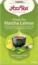 Yogi Tea Green Tea Matcha Lemon Advantage Package - 6 paquets de 17 sachets de thé