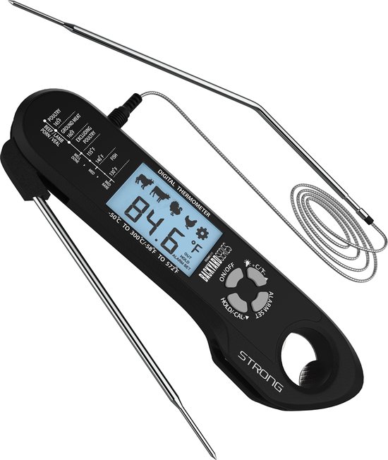 Backyard Series Vleesthermometer - Digitale Keukenthermometer - BBQ Thermometer - Oventhermometer