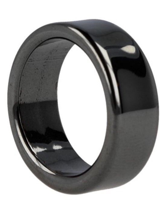 Ring en hématite plate (8 mm - taille 20)