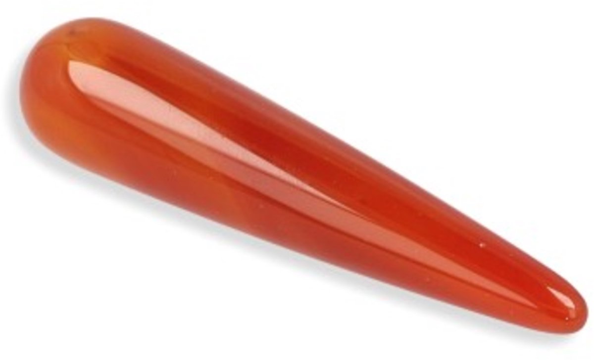 Massage Griffel Carneool (7,5 cm)