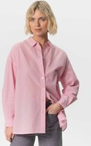 Sissy-Boy - Lichtroze gestreepte oversized blouse