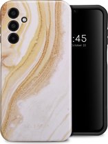 Selencia Hoesje Geschikt voor Samsung Galaxy A15 (5G) / A15 (4G) Hoesje - Selencia Vivid Backcover - Chic Marble Gold