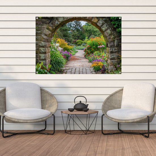 Affiche transparente - Affiches nature - Posters de jardin allée de jardin - Posters d'extérieur - Accessoires de jardin - Décoration de jardin décoration murale affiche de jardin 60x40 cm