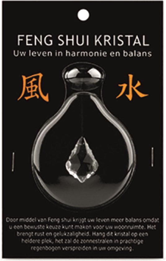 Feng shui raamhanger esdoornblad - Transparant kristal
