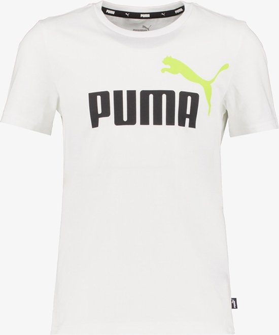 Puma ESS+ Col 2 Logo kinder T-shirt wit - Maat 128/134