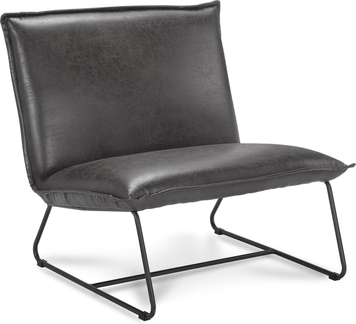 Icon Living - Fauteuil Coco - 1.5 zits - Stof Rawhide Grijs - Gun Color Frame