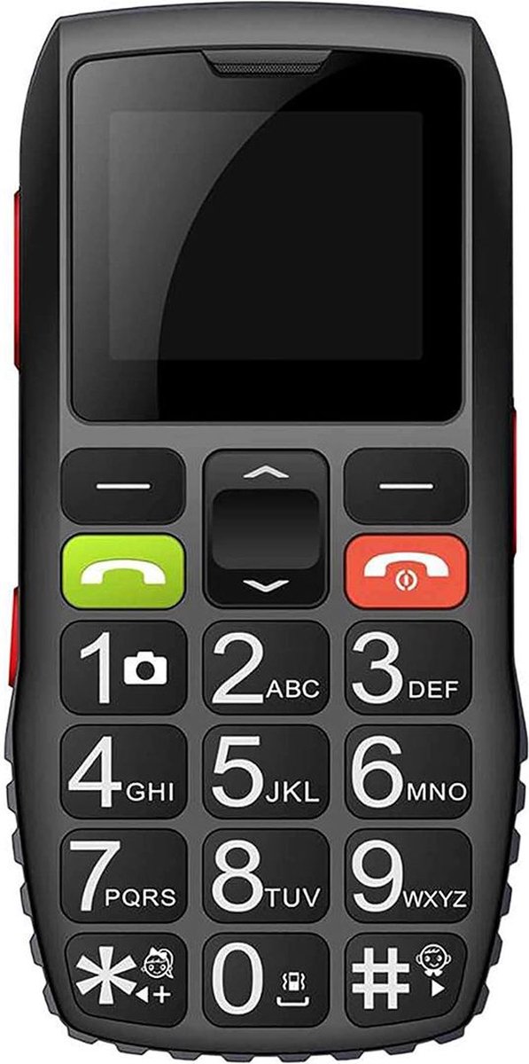 MKSS® Senioren Mobiele Telefoon 4g - Senioren GSM - SOS Functie - Zwart