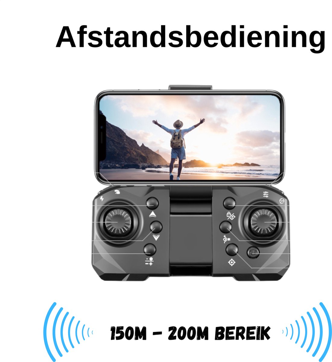 SefSay Ultra Max Drone - Drone met dubbele ESC HD camera - Obstakel Ontwijking - Borstelloze motoren - 3 batterijen en een opbergtas - Geschikt voor kinderen en volwassenen — afbeelding 10