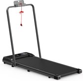 Bol.com Loopband - Inklapbaar loopband Elektrisch met armleuningen 1-8 km/u - met afstandsbediening en LCD-display - Walkingpad ... aanbieding