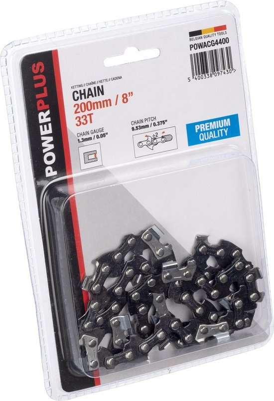 Powerplus POWACG4400 Ketting - 8" - 200mm - 33T - Premium van Powerplus — afbeelding 2