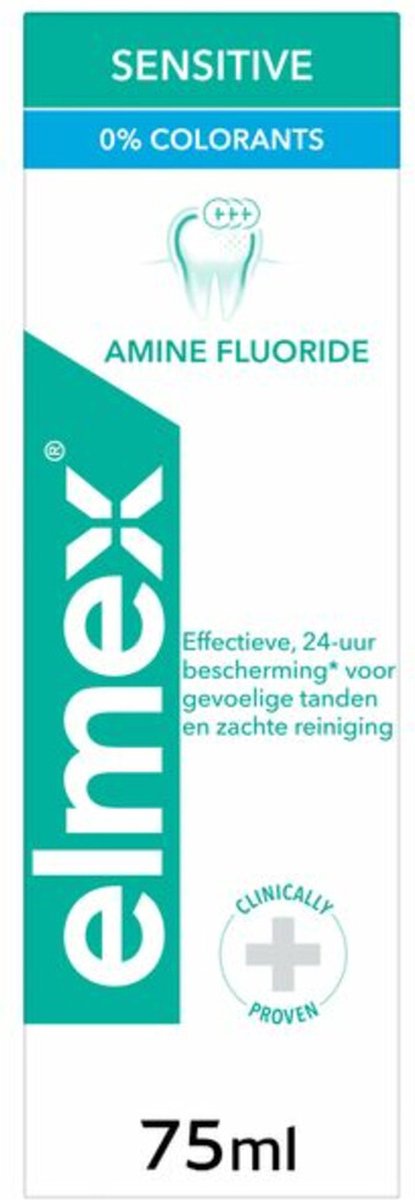 Goedkoopste 4x Elmex Tandpasta Sensitive 0 Colorants 75 ml