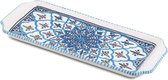 Bol à gâteau Bol de service fin bleu turquoise fait main 35 x 14 cm | CP.TF.30 | Plats & Déco