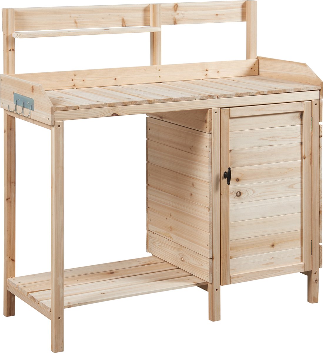 Tuinwerktafel Alessano oppottafel 110x107x46 cm naturel casa.pro thumbnail 5