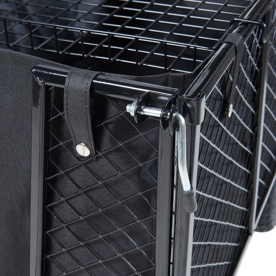 Bolderkar Corropoli 112x51x71 cm zwart en geel pro.tec van pro.tec — afbeelding 4