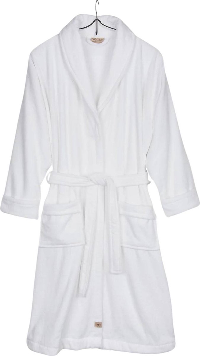 Walra Badjas Casual Robe - L/XL - 100% Katoen (BCI) - Wit