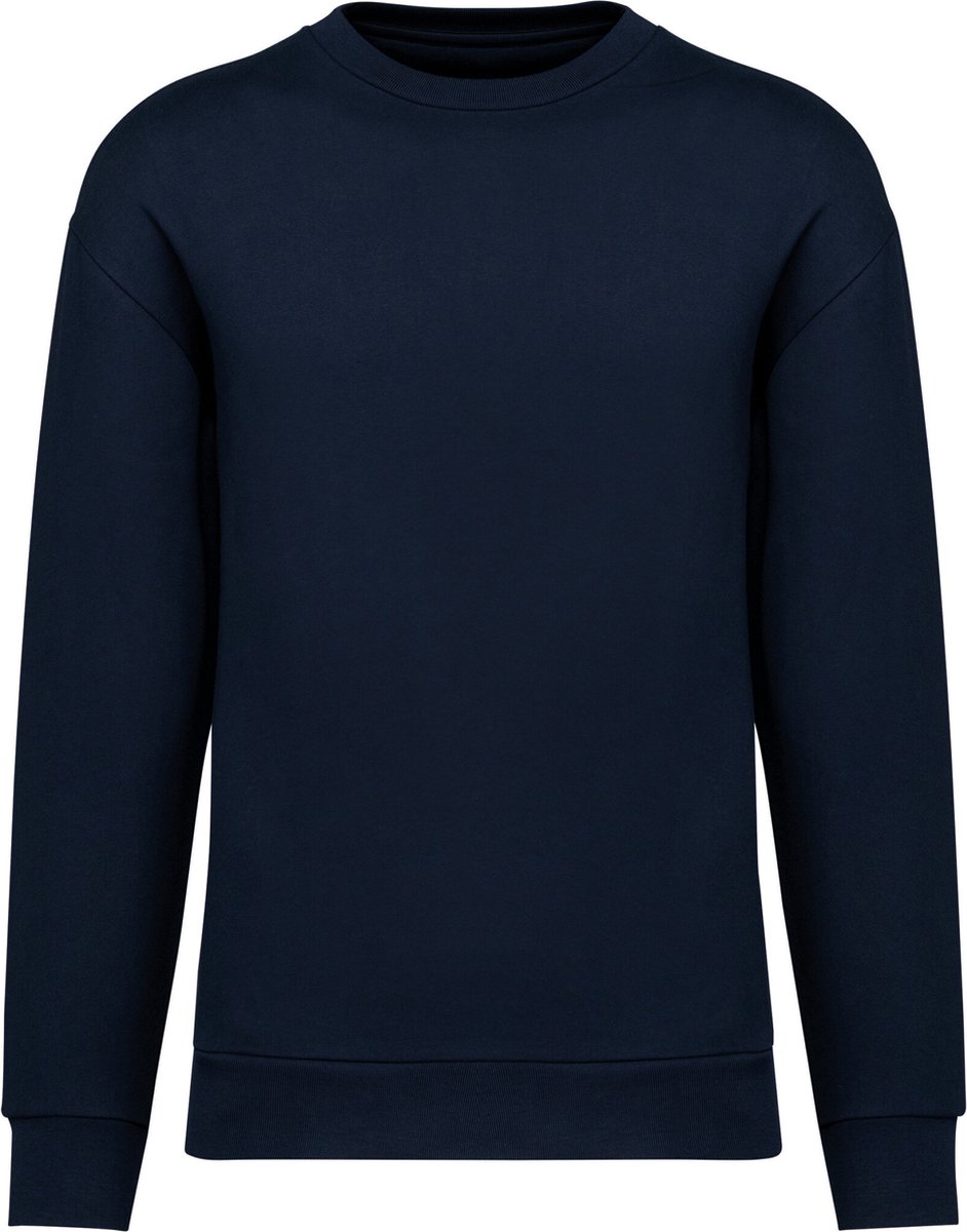 Native Spirit Ecologische uniseks sweater met ronde hals en afhangende mouwen in geborsteld fleece NS435 - Navy Blue - L