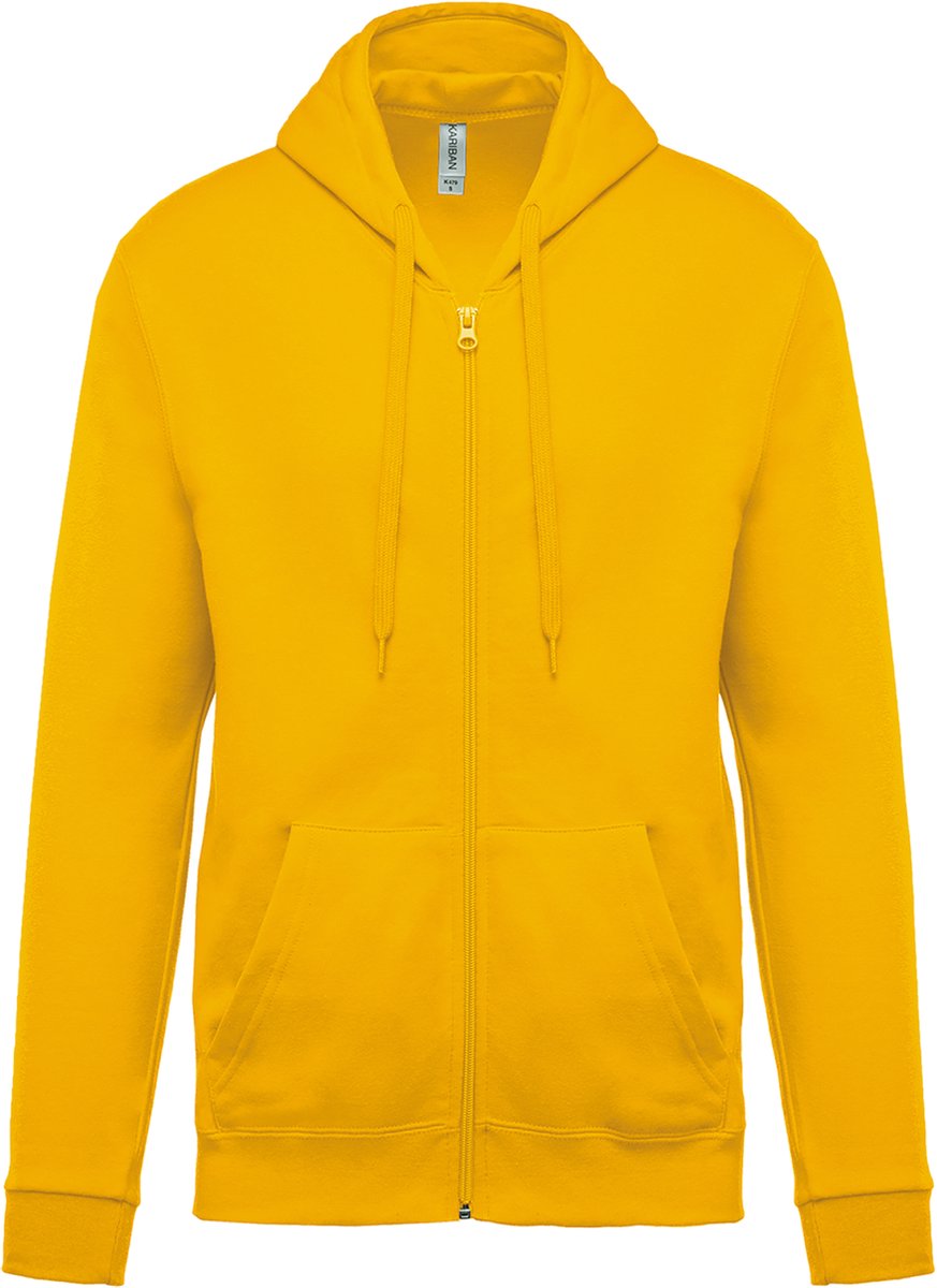 Kariban Sweater met rits en capuchon K479 - Yellow - 4XL