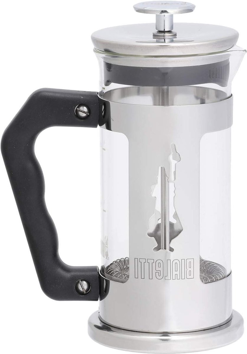Preziosa koffiepers - Franse persfilter - roestvrijstalen behuizing - borosilicaatglas - vaatwasmachinebestendig - 350 ml - 3 kopjes - koffie/thee French Press