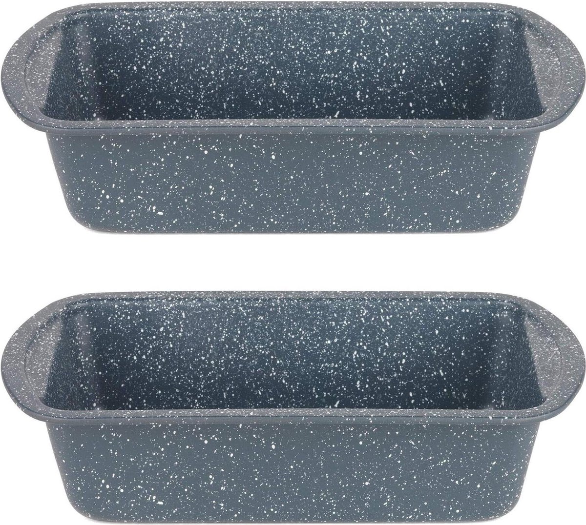 Nightfall Stone Loaf Pan 28 cm Blue Marble Set Of 2 - Russell Hobbs Combo5443