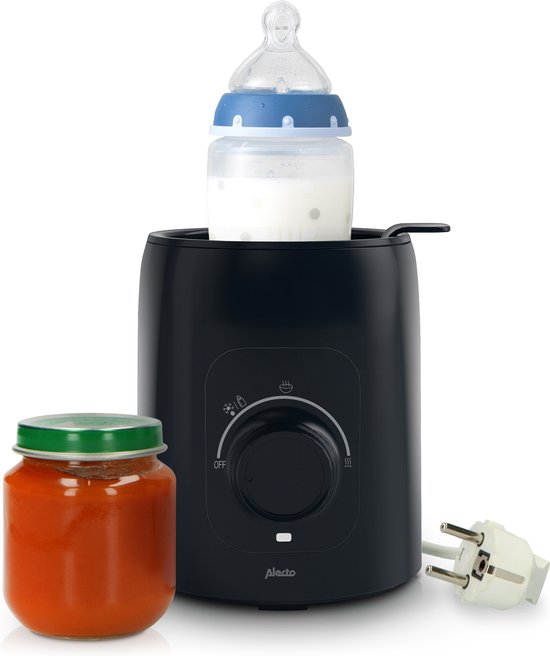 Alecto BW600BK - Flessenwarmer met Snelle Opwarming (210W) - Zwart