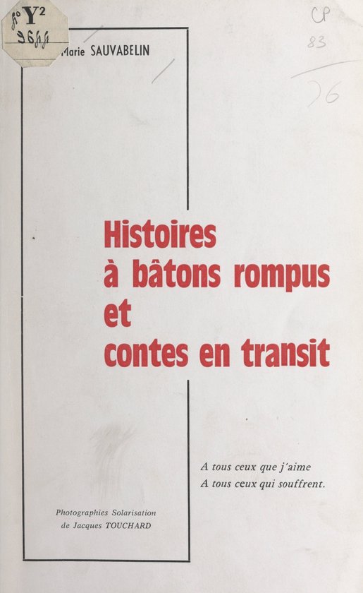 Histoires à bâtons rompus et contes en transit (ebook), Marie Sauvabelin bol