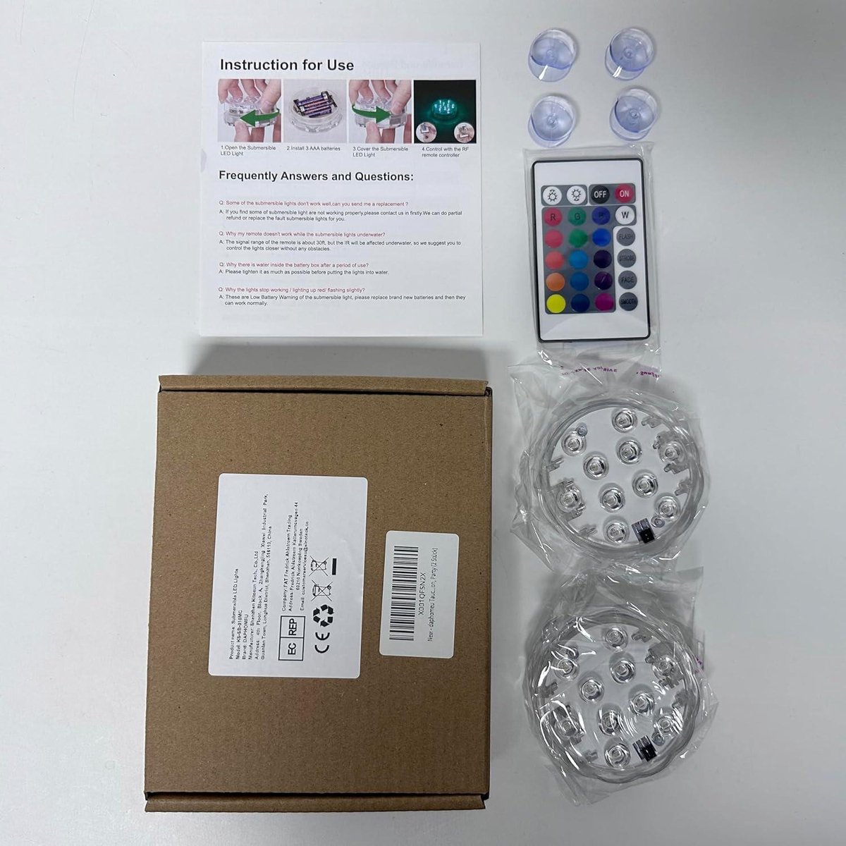 Interline LED Zwembadlamp met Magneet en Afstandsbediening