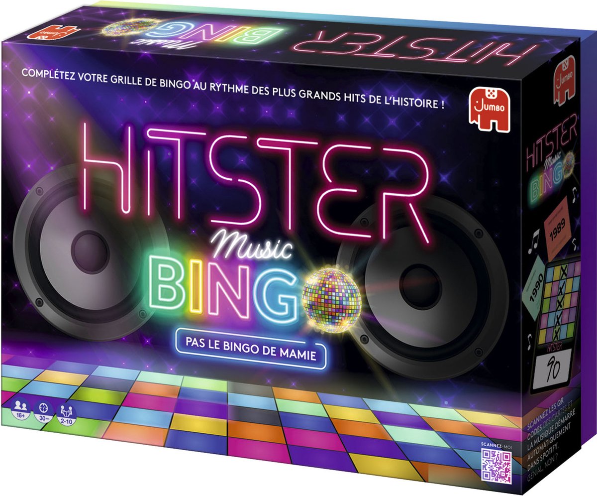 Jumbo - Hitster Bingo (FR) - Franstalig Partyspel - Franse editie - Actiespel — cadeau in Partyspellen - foto 4