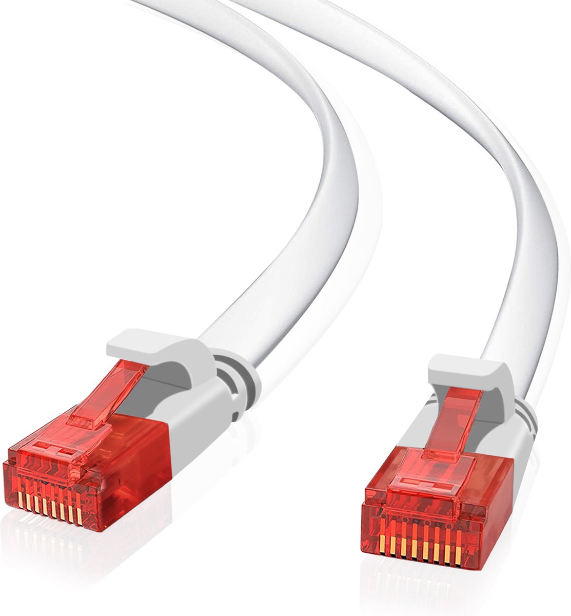 Helos 263023 netwerkkabel Rood, Wit 10 m Cat6 U/UTP (UTP)
