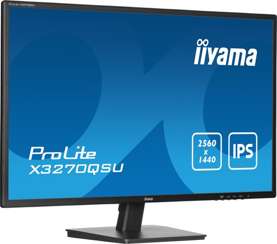 32-inch Iiyama ProLite X3270QSU monitor met QHD IPS-scherm.