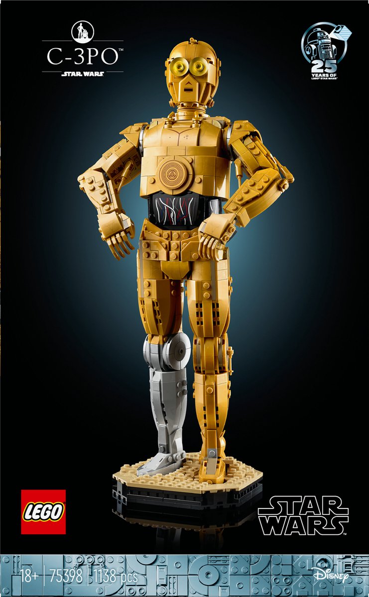 LEGO Star Wars - C-3PO Decoratie Bouwpakket met Droid Figuur - 75398 — afbeelding 14