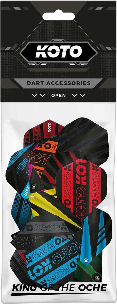 KOTO - Dart Flight Collectie Standaard (16 sets - 48 stuks), 100 Micron, Multikleur, Standaard Flights, Dartflights van KOTO — afbeelding 2