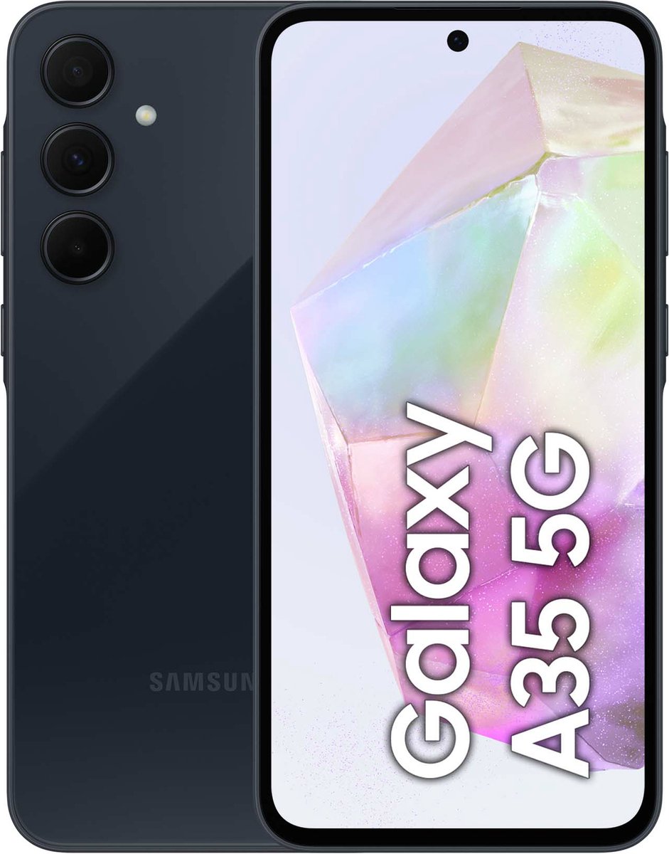 Samsung Galaxy A35 5G 16,8 cm (6.6") Hybride Dual SIM Android 14 USB Type-C 8 GB 256 GB 5000 mAh Marineblauw