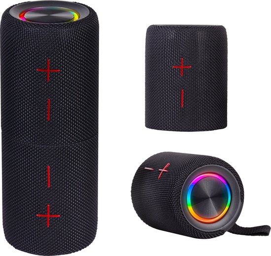 Trevi XR 8A44 DOUBLE Draadloze stereoluidspreker Zwart 20 W