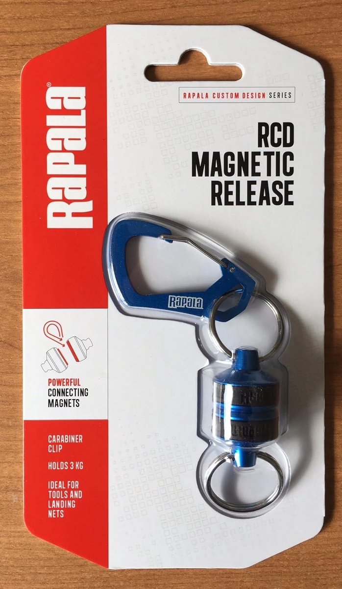 Magnetische clip RCD Magnetic Release - Karabijnhaak Sleutelhanger - Voor schepnetten en visaccessoires - Magnetische sluiting - Metalen - Solide visuitrusting - Blauw van RCD Magnetic Release — afbeelding 2