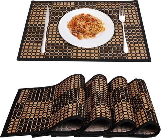 Zomerplacemats, seizoensgebonden placemats, 4 papieren placemats met citroen, stoffen placemats aquarel en citroenbloesem, 30 x 45 cm, voor vakantie, wasbaar, keuken, feest