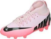 Nike jr. Mercurial superfly 9 club fg/mg in de kleur roze.
