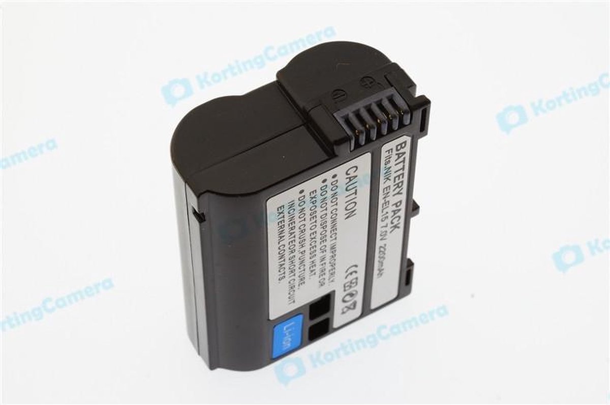 Camera Batterij Accu EN-EL15 2200mAh Nikon D7500 780 D810 | bol.com