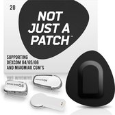 Not Just A Patch - Black Patch - Sensor patch pleister for Dexcom or MiaoMiao Libre – 20 pack – M (maat)