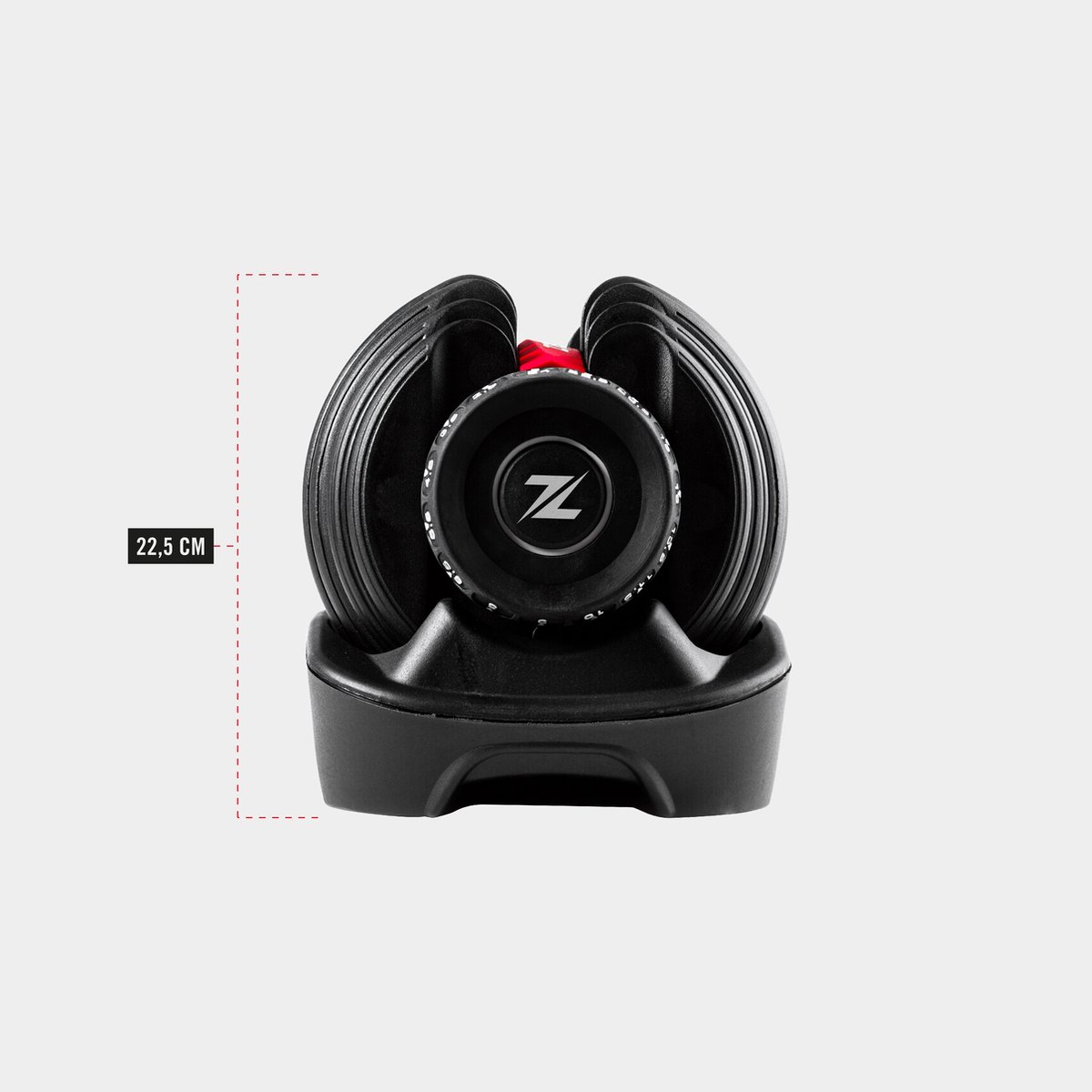 ZEUZ 1 Stuk Verstelbare Dumbell 2.5 KG t/m 24 KG - Gewichten Halterset – Fitness Sport Set – Conditie & Krachttraining – Halters – foto 3